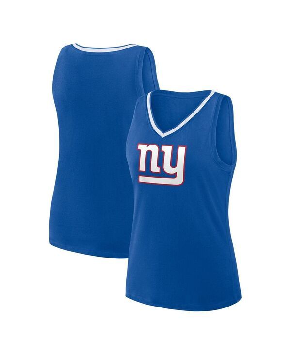 ロゴアスレチック レディース トップス タンクトップ Vネック Logo Athletic Womens Royal New York Giantstellar Win VNeck Tank Top