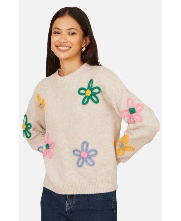 ユミキム レディース アウター ニット・セーター 刺繍 Yumi Womens Relaxed Flower Embroide red Jumper Grey グレー 21,815円