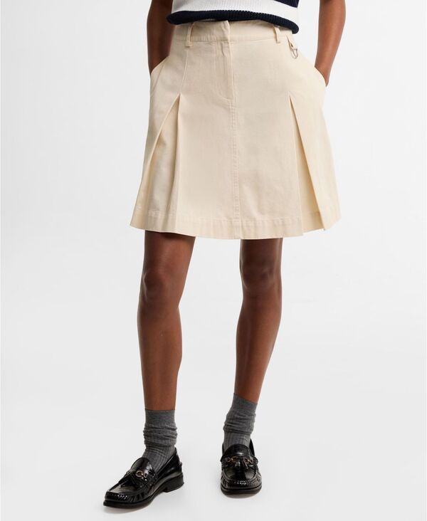 バブアー レディース ボトムスカート A ライン ミニ Barbour Womens Aylesby ALine Mini Skirt Original Ecru エクリュ