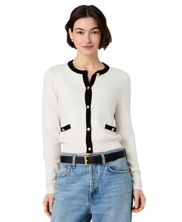 フレンチコネクション レディース アウター ニット・セーター カーディガン French Connection Womens ButtonFront Fitted Cardigan Porcelain