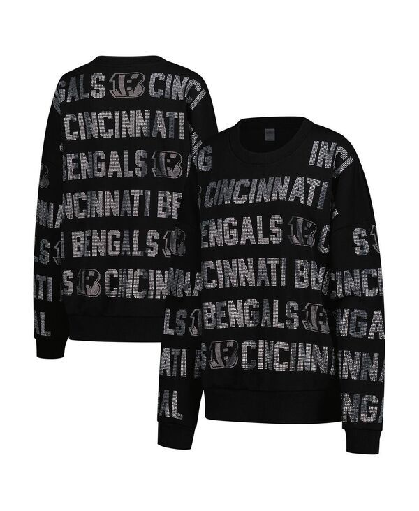 ゲームデイ・クチュール レディース アウター パーカー・スウェット シャツ Gameday Couture Womens Black Cincinnati Bengals Oversized Hype