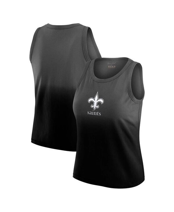 ウェア バイ エリン アンドルーズ レディース トップス タンクトップ WEAR by Erin Andrews Womens Black New Orleansaints Ombre Tank To 10,124円