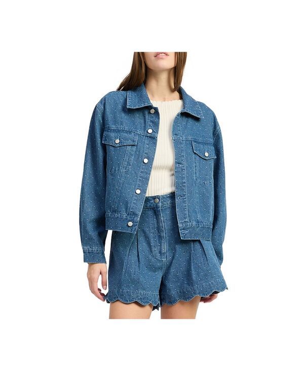 エン セゾン レディース アウター ジャケット・ブルゾン デニム En Saison Womens Heidi Collaredenim Jacket Medium Wash Denim デニム 26,520円