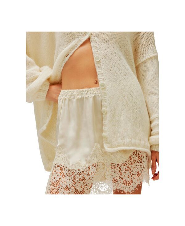 フリーピープル レディース ボトムスカート ミニ レース Free People Womens Meet In The Middle Lace Half Slip Mini Skirtofu