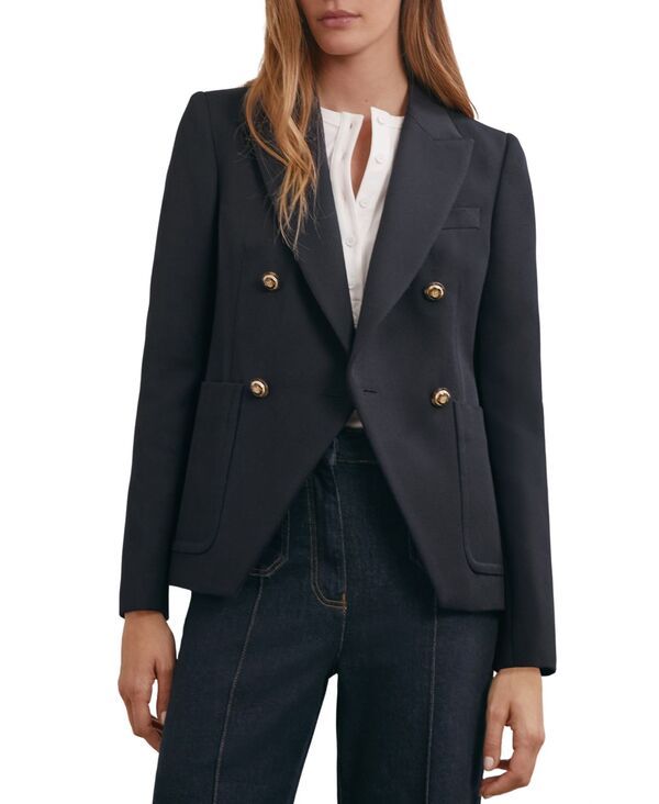 レイス レディース アウター ジャケット・ブルゾン ウール ブレザー REISS Womens Gigi WoolBlendoubleBreasted Blazer Navy ネイビー 80,740円