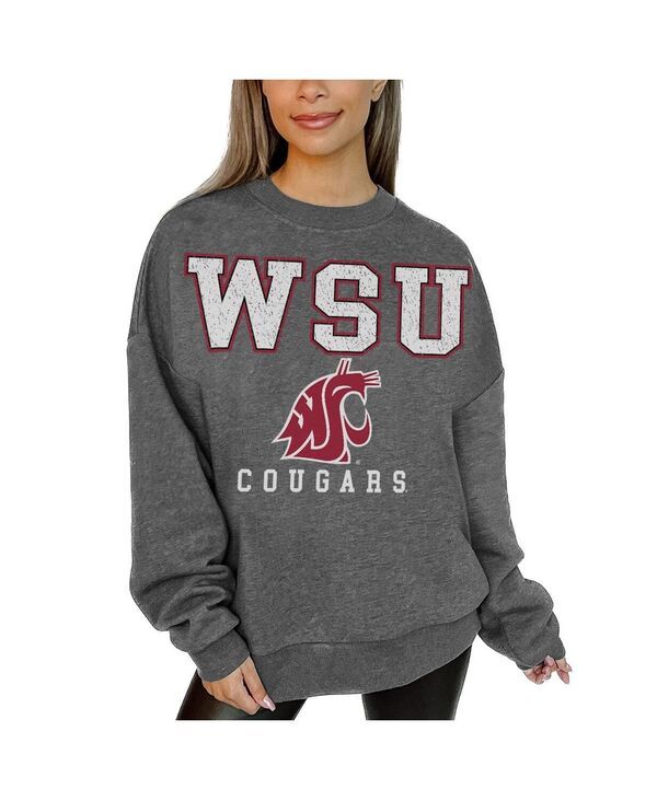 ゲームデイ・クチュール レディース アウター パーカー・スウェット シャツ フリース Gameday Couture Womens Heather Charcoal Washington State