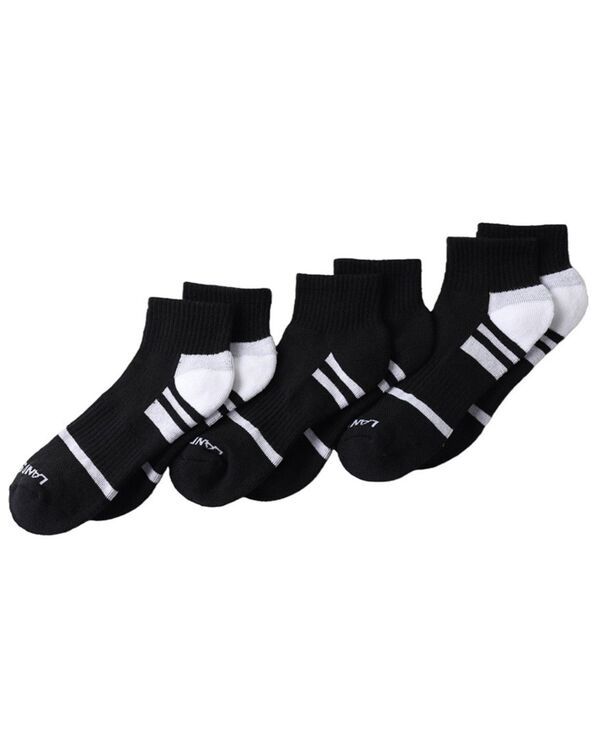 ランズエンド レディース アンダーウェア 靴下 Lands End Womens 3Pack Half Cushion Performance Quarter Socks Blackwhite ホワイ 7,585円