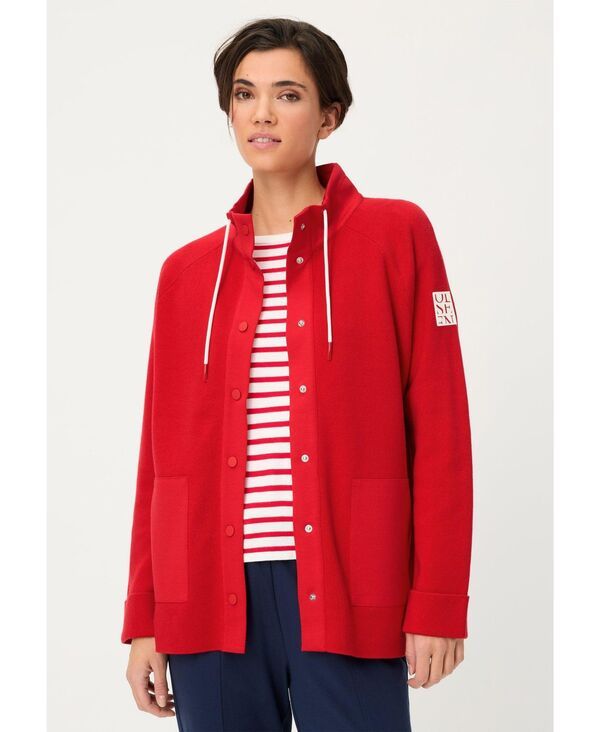 オルセン レディース アウター ニット・セーター カーディガン Olsen Womensporty Mocknit Cardigan French red レッド