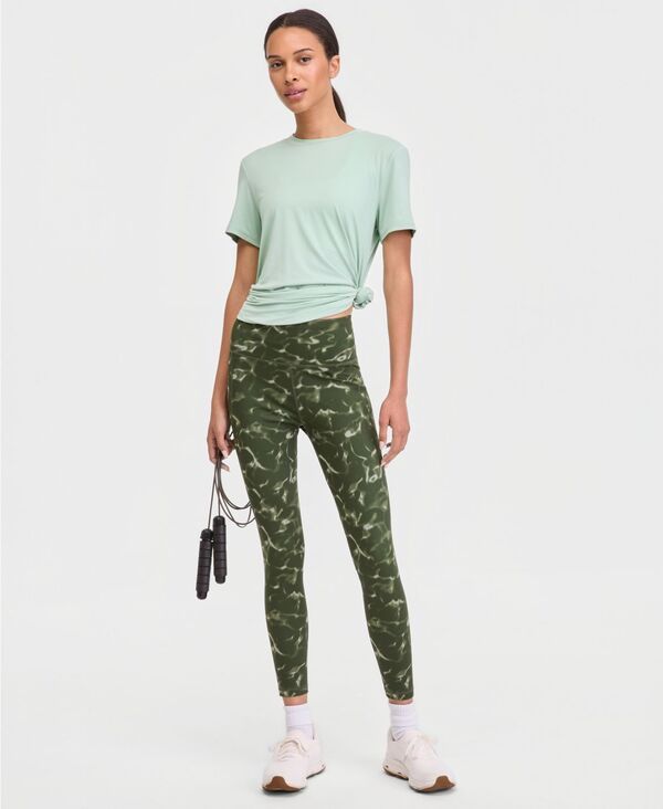 イデオロギー レディース ボトムス レギンス プリント IDeology Womens Printed 78 Compression Leggings Marina Whisper Vintage S