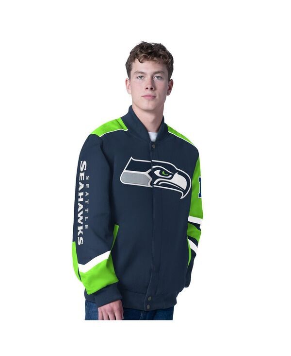 カール バンクス メンズ アウター ジャケット・ブルゾン GIII Sports by Carl Banks Mens College Navy Seattle Seahawks Prime Time