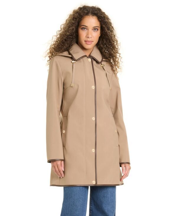 ジョーンズニューヨーク レディース アウター コート Jones New York Womens ZipUp Buttoned Softshell Coat Light Khaki カーキ