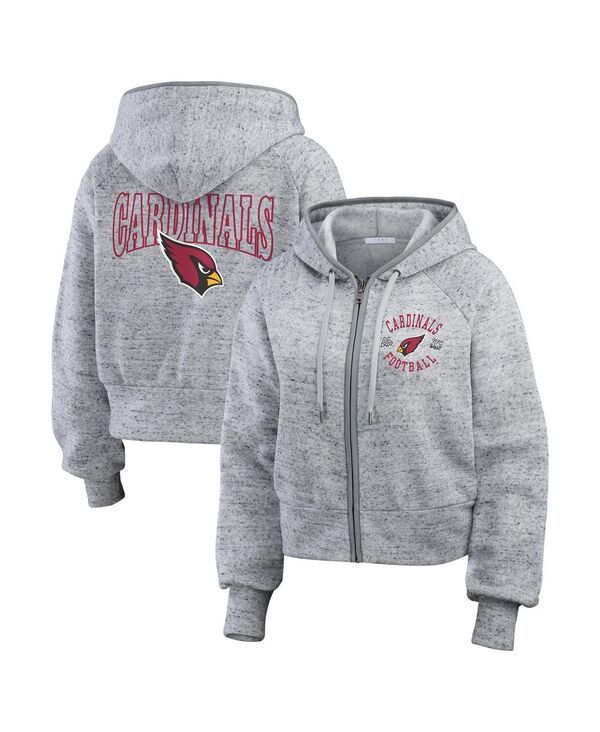 ウェア バイ エリン アンドルーズ レディース アウター パーカー・スウェット クロップド フリース WEAR by Erin Andrews Womens Heather Gray Arizona 18,360円