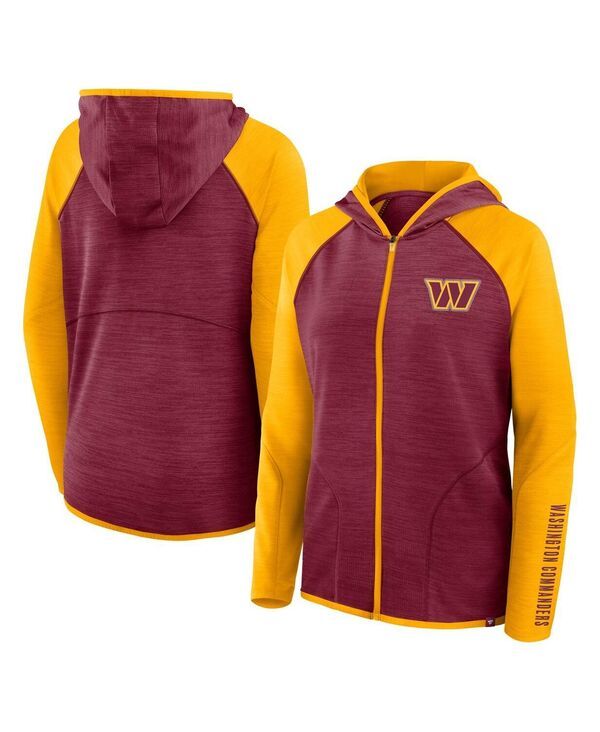 ファナティクス レディース アウター パーカー・スウェット プラスサイズ Fanatics Womens Burgundy Washington Commanders Plusizend Around