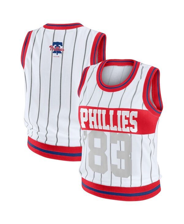 ウェア バイ エリン アンドルーズ レディース トップス タンクトップ WomensWEAR by Erin Andrews White Philadelphia Philliesporty Tank