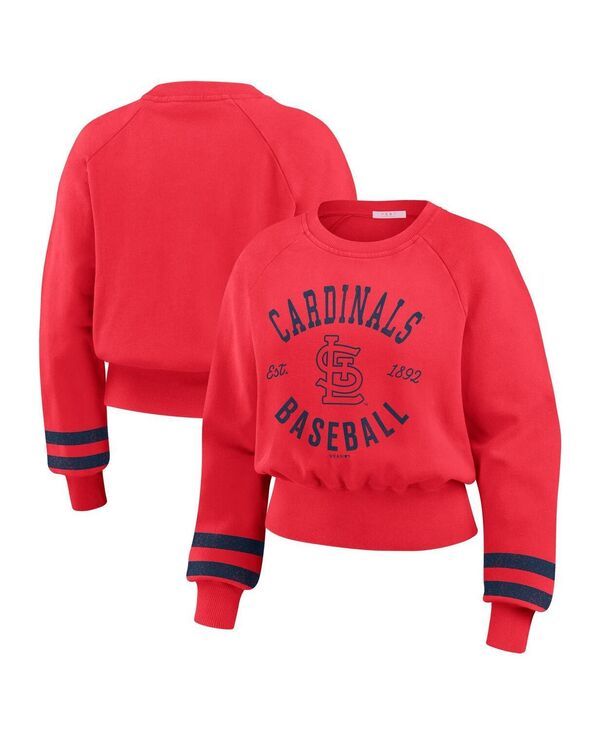 ウェア バイ エリン アンドルーズ レディース アウター パーカー・スウェット ヴィンテージ シャツ クロップド WEAR by Erin Andrews Womens Red St Louis Ca