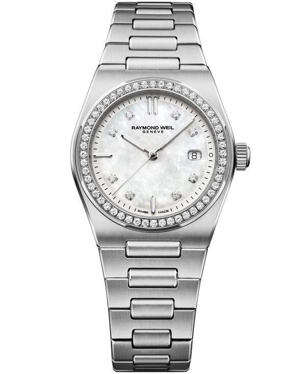 レイモンド ウィル レディース アクセサリー 腕時計 Tシャツ Raymond Weil WomensilverTone Stainlessteel Watch 30mm Silver シルバー