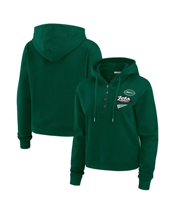 ウェア バイ エリン アンドルーズ レディース アウター パーカー・スウェット プラスサイズ WEAR by Erin Andrews Womens Greenew York Jets Plusize