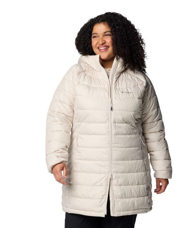 コロンビア レディース アウター ジャケット・ブルゾン プラスサイズ Columbia Plusize Powder Lite II Mid Jacket Dark Stone ストーン