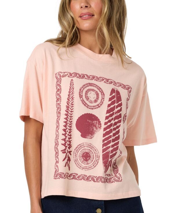 オニール レディース トップス シャツ コットン グラフィック ONeill Womens Calico Graphicotton TShirt Peach Light ピーチ 10,110円