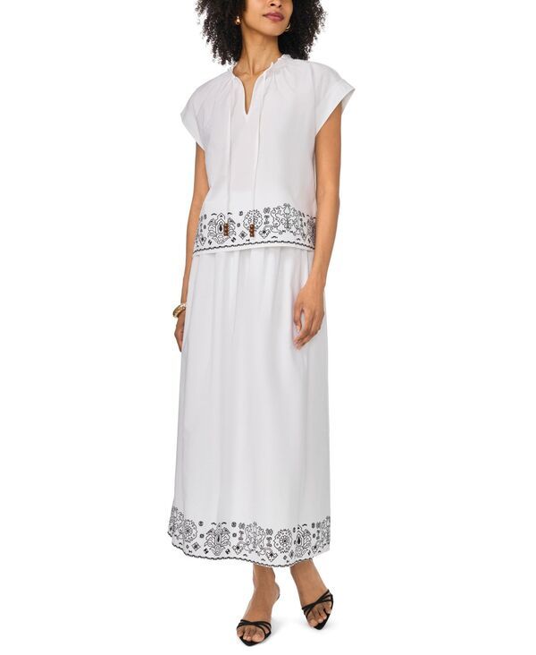 ヴィンスカムート レディース ボトムスカート A ライン Vince Camuto Womens ALine Long Skirt Rich Black ブラック