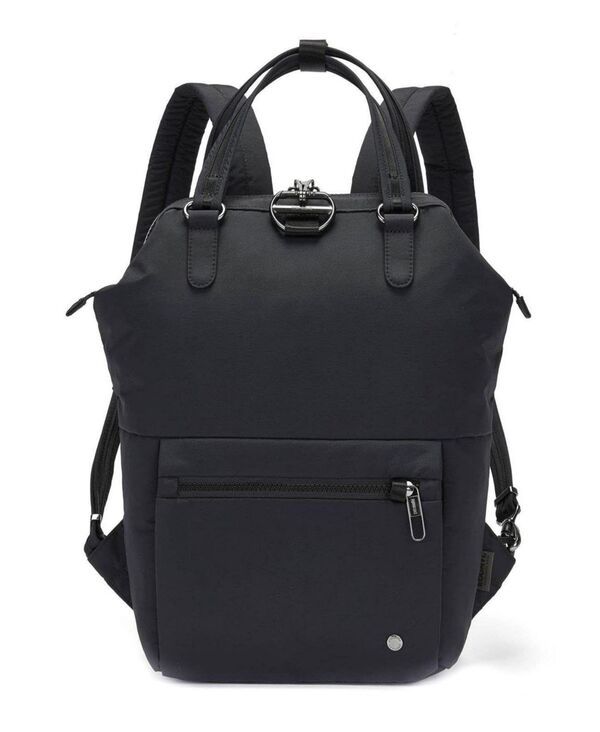 パックセーフ レディース バッグ バックパック・リュックサック ミニ Pacsafe Citysafe CX mini backpack Econyl black ブラック