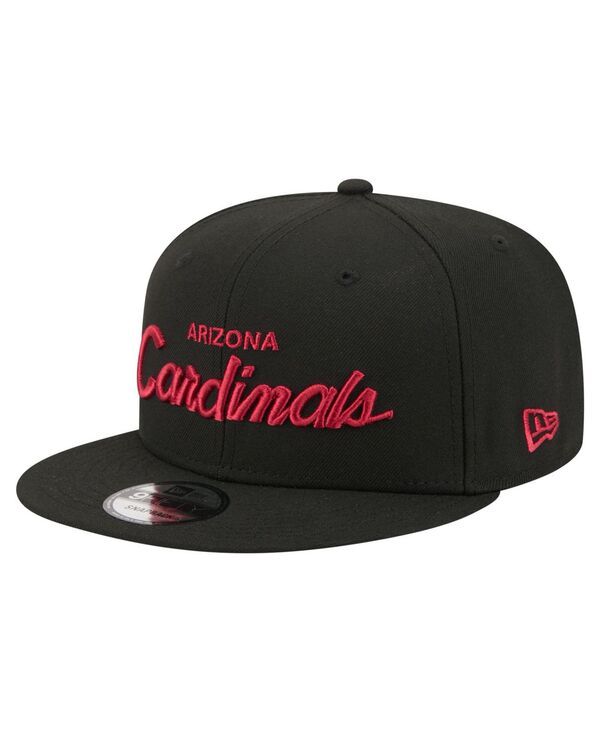 ニューエラ メンズ アクセサリー 帽子 New Era Mens Black Arizona Cardinals Core Team Script 9FIFTY Snapback Hat Black