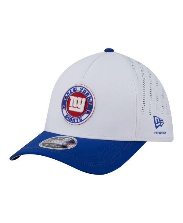 ニューエラ メンズ アクセサリー 帽子 New Era Mens WhiteRoyal New York Giants Patch 39THIRTY AFrame MCrown Perforated