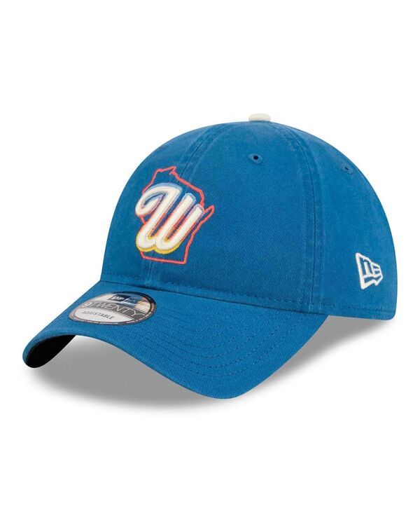 ニューエラ メンズ アクセサリー 帽子 New Era Mens Blue Milwaukee Brewers 2026 City Connect 9TWENTY Adjustable Hat Blu