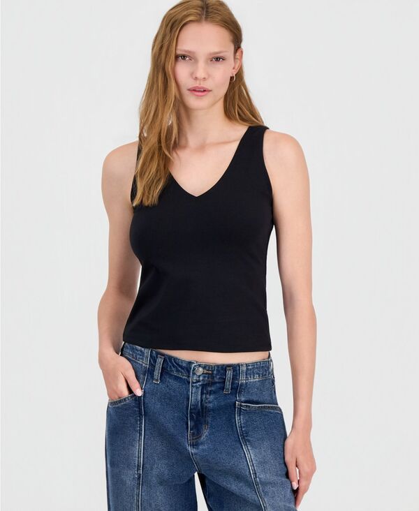 アンドノウディス レディース トップス タンクトップ Vネック And Now This Womens VNeck Tank Top Black ブラック