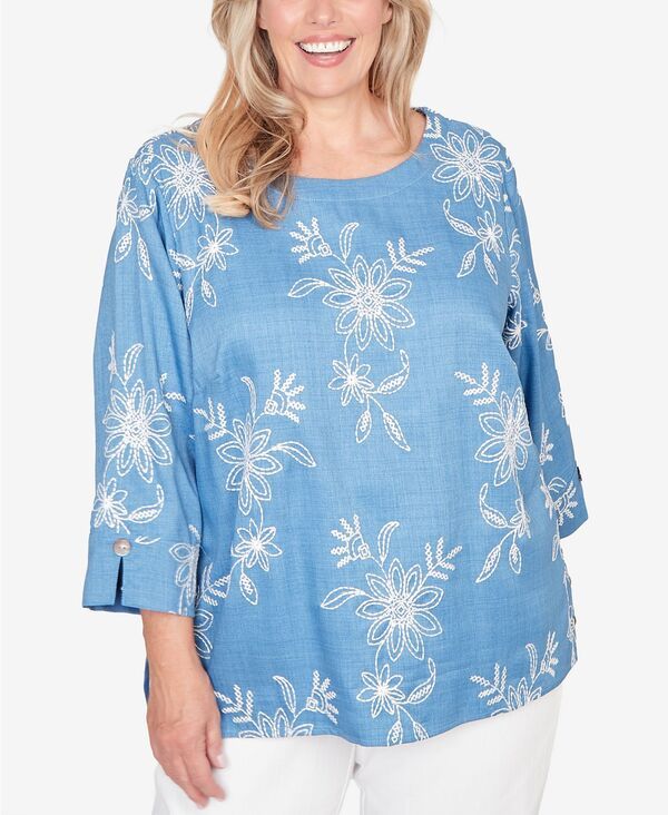 アルフレッド ダナー レディース トップス シャツ フラワー柄 プラスサイズ 刺繍 フラワー Alfredunner Plusize Classic Tossed Floral Embroide re 13,460円