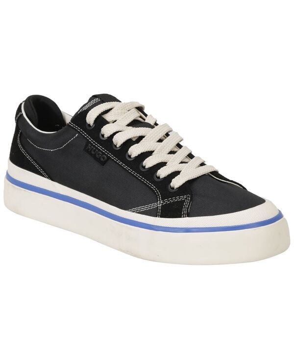 ヒューゴボス メンズ シューズ スニーカー ロゴ HUGO by Hugo Boss Mens Logo Detail RoundToe Sneakers Black ブラック