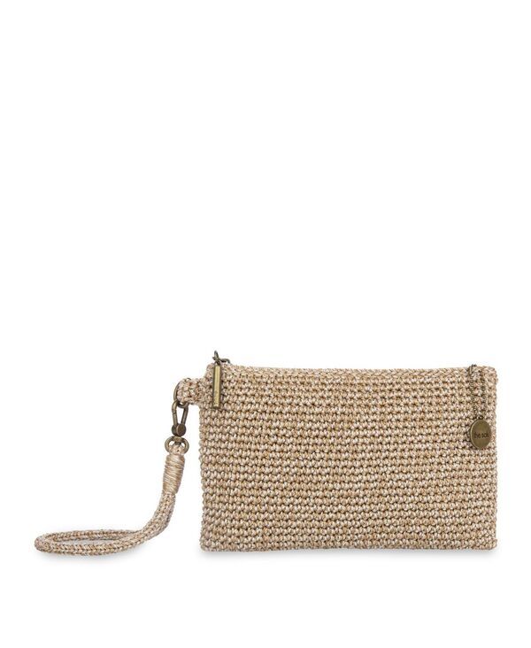 ザサック レディース アクセサリー 財布 The Sak Vita Crochet Zipper Wallet Bamboo Static