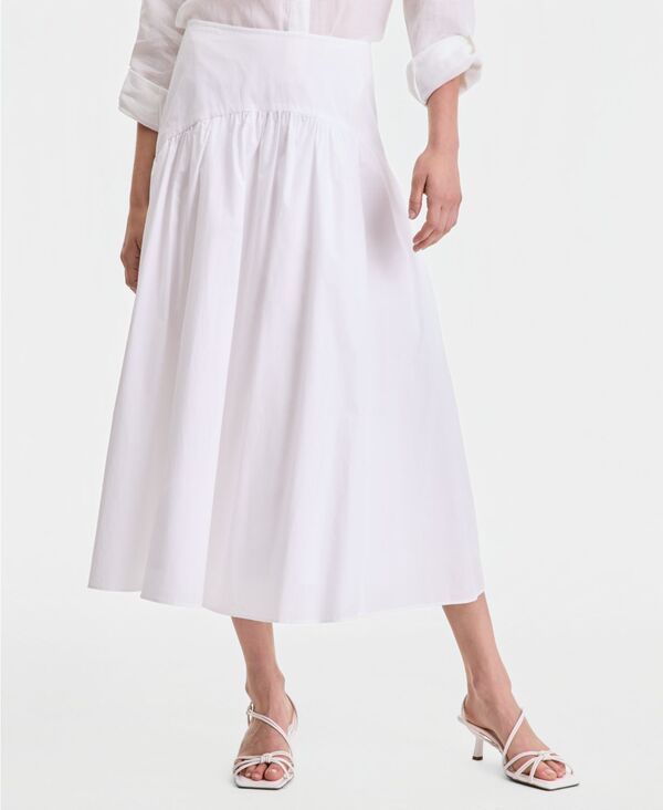 アイエヌシー インターナショナル コンセプト レディース ボトムスカート ミディ コットン INC International Concepts Womens Cotton Midi Skirt Br