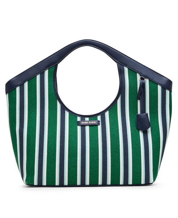 アンクライン レディース バッグ Anne Klein ExtraLarge Top Handle Tote Handbag NavyGreen ネイビー 23,850円