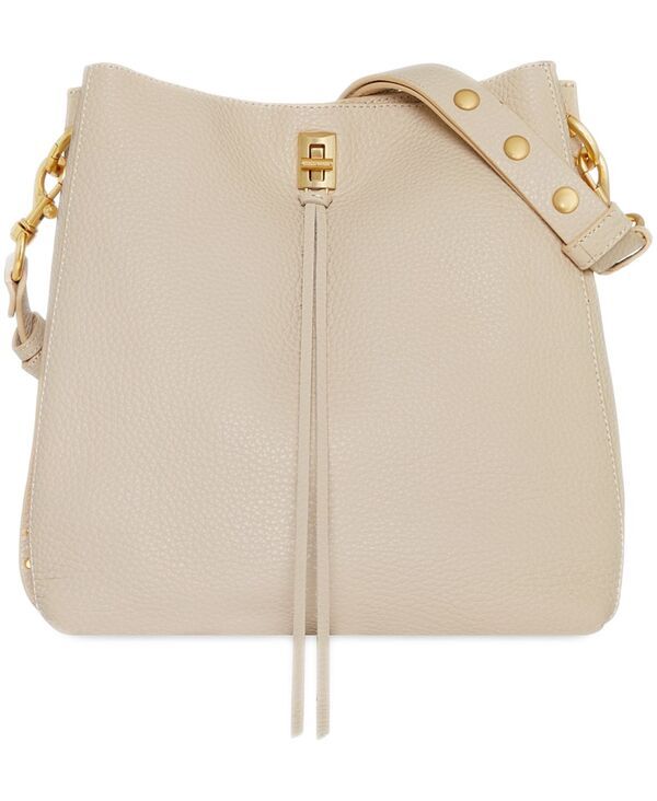 レベッカミンコフ レディース バッグ レザー Rebecca Minkoff Darren Smalleather Turnlock Shoulder Bag Stone ストーン
