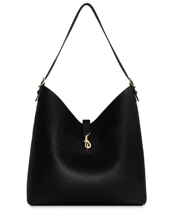 レベッカミンコフ レディース バッグ レザー Rebecca Minkoff Megan Large Leather Hobo Bag Black ブラック