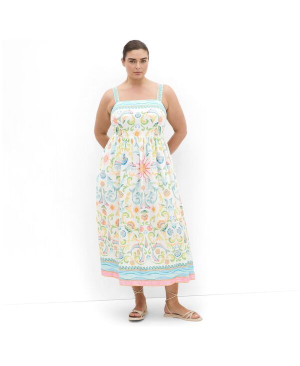 シティーシック レディース トップス ワンピース プリント キャップ ケープ マキシ CITY CHIC Womens Calissa Seascape Print Maxi Dresseascape