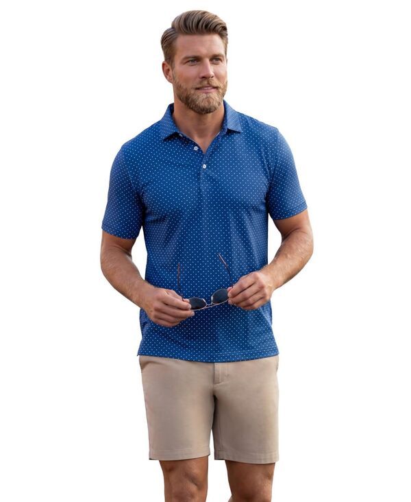 キングサイズ メンズ トップス ポロシャツ KingSize Mens No Sweat Polo Blue polka dot ブルー 12,690円
