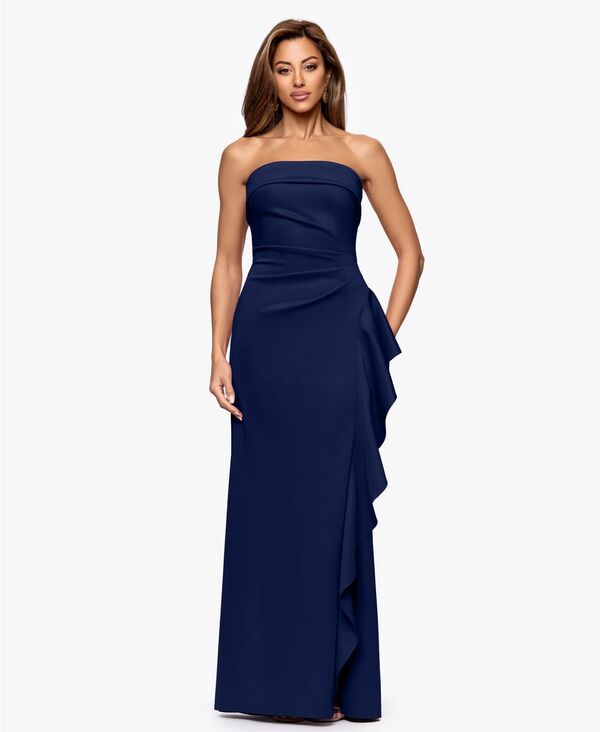 エスケープ レディース トップス ワンピーストラップレス XSCAPE Womens Long Strapless Dress Midnight