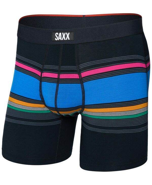 サックス メンズ アンダーウェア ボクサーパンツ プリント SAXX Mens Vibe Xtra SlimFit Printed Boxer Briefs Throwback Stripemulti 7,300円