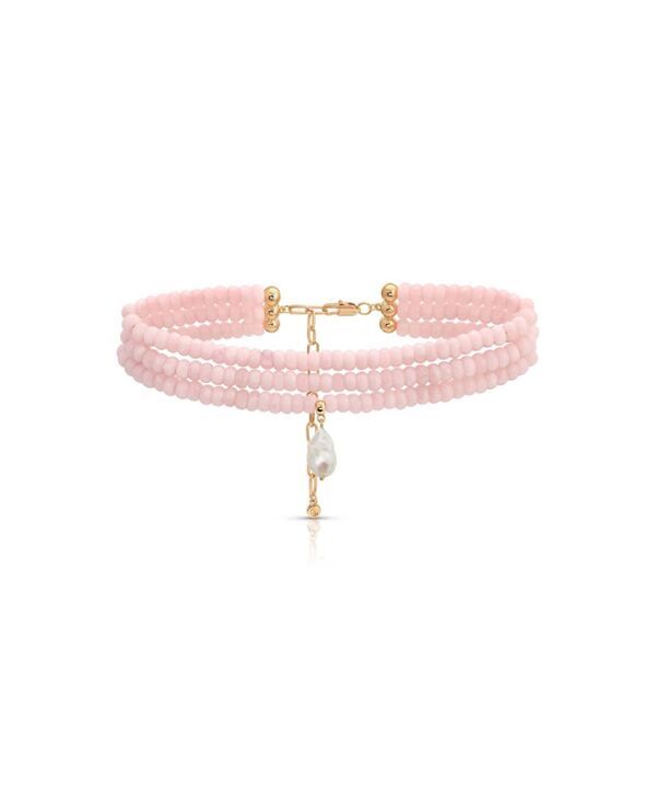 エティカ レディース アクセサリー ネックレス・チョーカー・ペンダントトップ レース ETTIKA Marina Layers Adjustable Choker Necklace Rose Quar