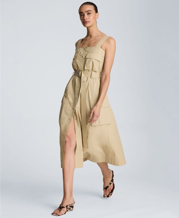 ケネスコール レディース トップス ワンピース ミディ Kenneth Cole Womens Cargo Midi Dressafari Tan タン