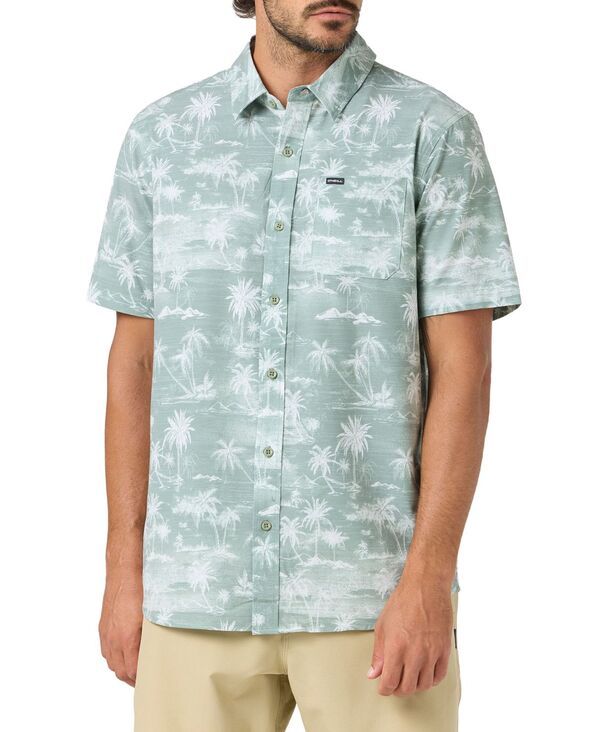 オニール メンズ トップス シャツ プリント ONeill Mens RegularFit Print Shirt Seagrass