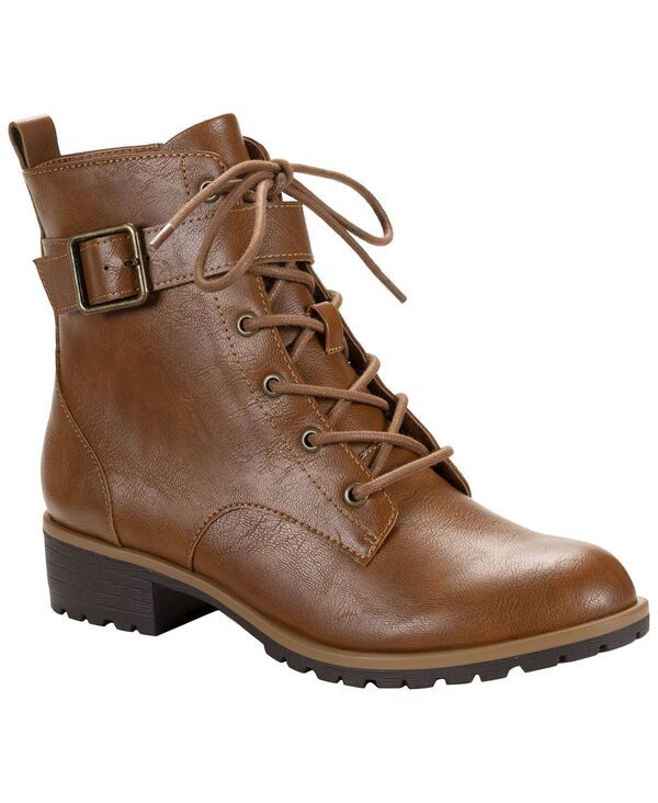 スタイルアンドコー レディース シューズ ブーツ・レインブーツ Style Co Womens Zoeyy FullZip Booties Acorn Brown ブラウン