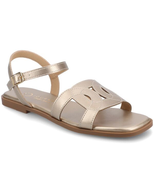ジュルネ コレクション レディース シューズ サンダル アンクル Journee Collection Womens Bridey Open Toe Ankle Strap Sandals Gold