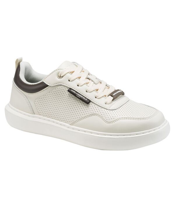 カール ラガーフェルド メンズ シューズ スニーカー レース KARLAGERFELD PARIS Karlagerfeld Mens Pharaon Perforated LaceUp Sneake