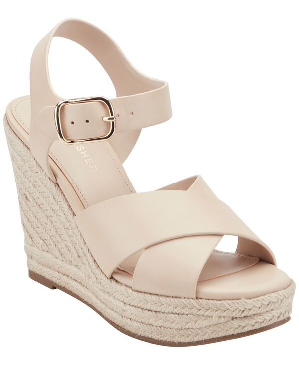 マークフィッシャー レディース シューズ サンダル Marc Fisher Womens Hervespadrille High Wedge Sandals Ivory アイボリー 15,386円
