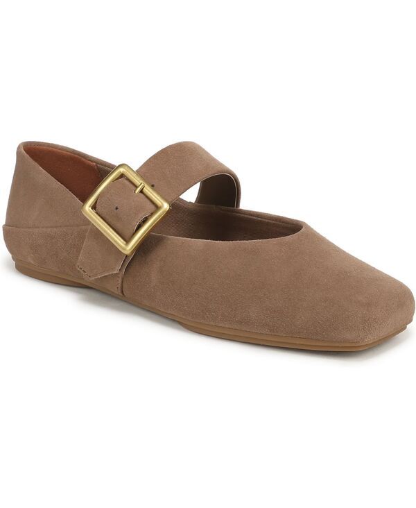 フランコサルト レディース シューズ パンプス Franco Sarto Womens Oakesquare Toe Ballerina Flats Dark Taupe Suede トープ