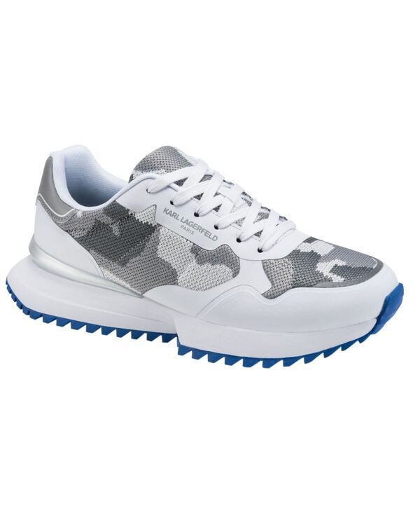 カール ラガーフェルド メンズ シューズ スニーカー レース KARLAGERFELD PARIS Karlagerfeld Mens Calixte Camo LaceUp Runner Sneak