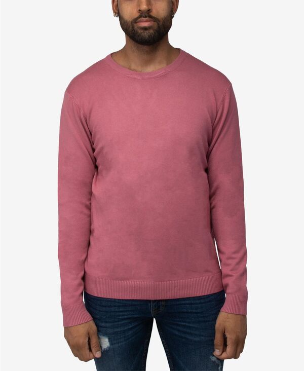 エックスレイ メンズ アウター ニット・セーター クルーネック トール XRAY Big Tall Basicrewneck Sweater Dusty mauve 9,436円